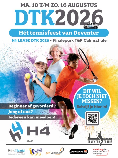 LAATSE KANS! Over een paar uurtjes sluit de inschrijving! Nog niet ingeschreven? Doe dat dan deze avond!
💪 Schrijf je vanavond nog in via:
🌐 www.deventertennis.nl
🎾 of via mijnknltb.toernooi.nl
#DTK #deventertennis #toernooi #knltb