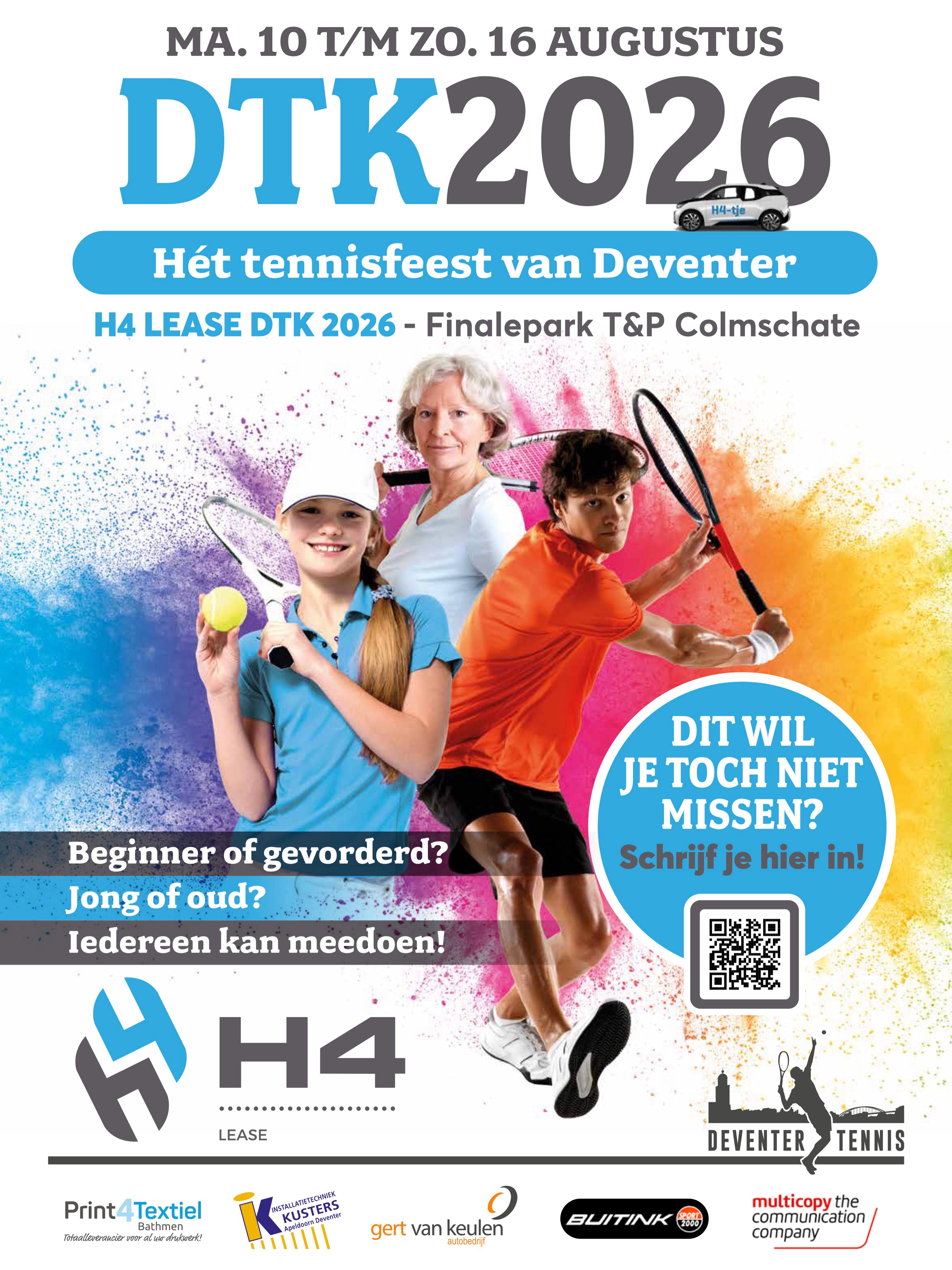 LAATSE KANS! Over een paar uurtjes sluit de inschrijving! Nog niet ingeschreven? Doe dat dan deze avond!
💪 Schrijf je vanavond nog in via:
🌐 www.deventertennis.nl
🎾 of via mijnknltb.toernooi.nl
#DTK #deventertennis #toernooi #knltb